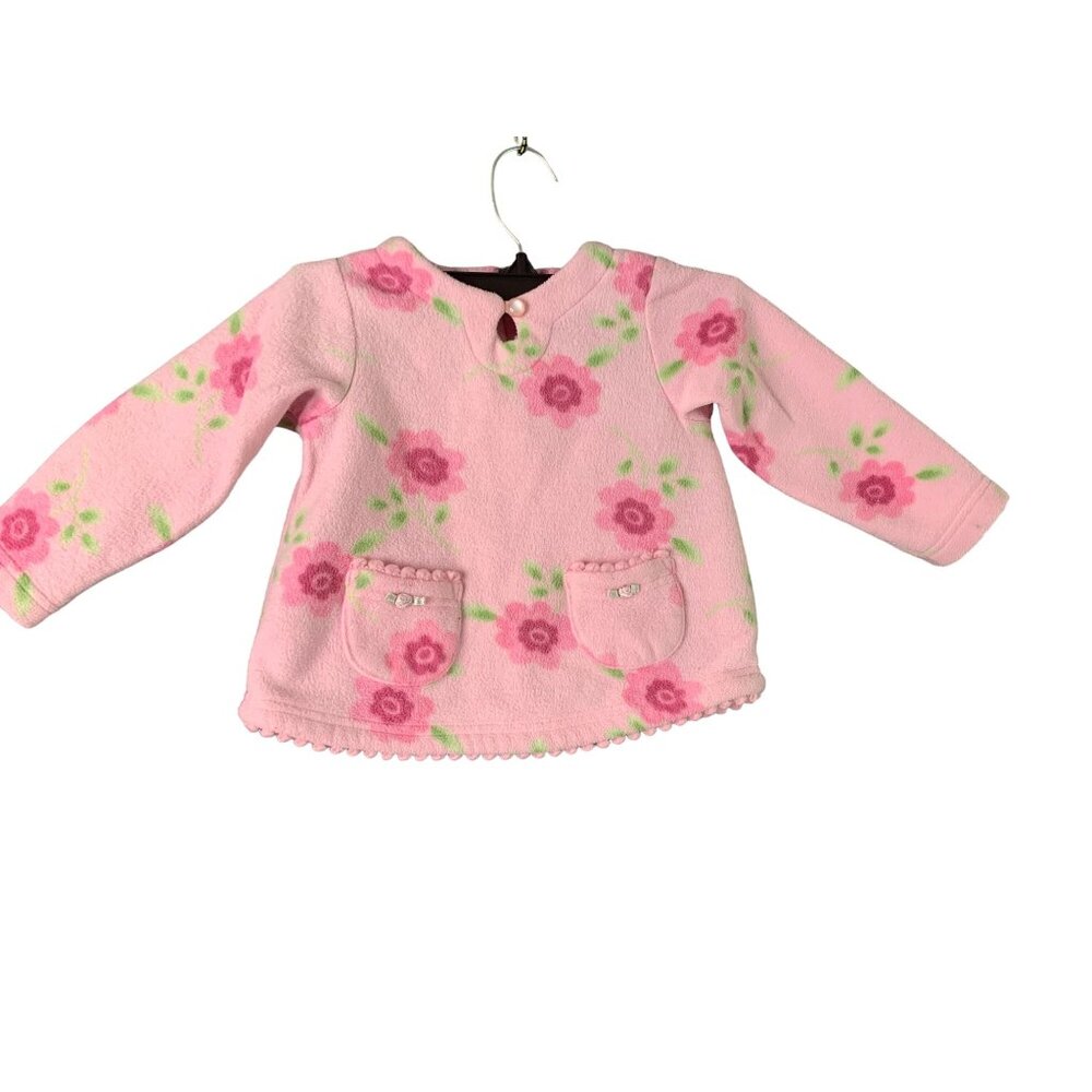 CC Baby Girls Infant baby Size 24 Months Toddler Pink Fleece Long Sleeve Floral